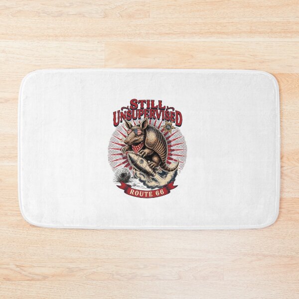 Item preview, Still Unsupervised Patriotic Armadillo Route 66 Rocket Tee designed and sold by DarylWelsh2024.