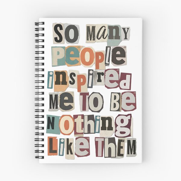 Item preview, So Many People Inspired Me to Be Nothing Like Them Shirt, Funny Sarcastic Quote T-Shirt, Introvert Humor Tee, Vintage Ransom Letter Typography designed and sold by QuirkyCloud Designs.