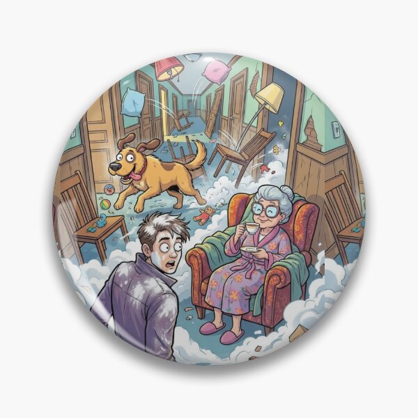 Item preview, Tea Time Through the Chaos — A Whimsical Canine Adventure designed and sold by TreatLLC.
