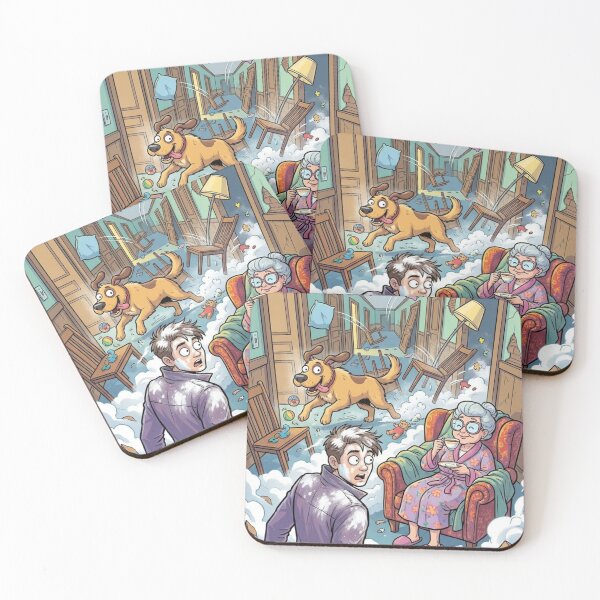Item preview, Tea Time Through the Chaos — A Whimsical Canine Adventure designed and sold by TreatLLC.