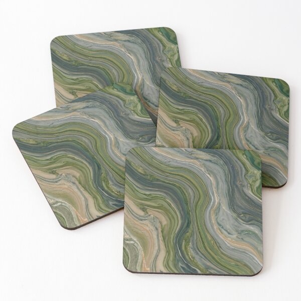 Item preview, Moss and Rock Marble Pattern for Calming Spaces & Anxiety Support designed and sold by SanctuaryTheory.