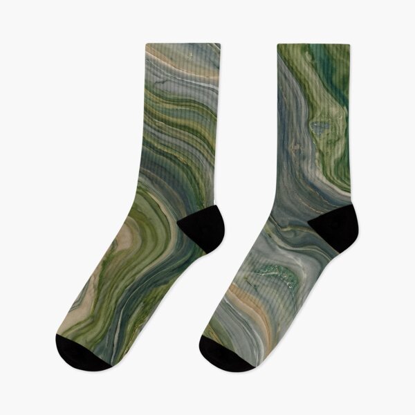 Item preview, Moss and Rock Marble Pattern for Calming Spaces & Anxiety Support designed and sold by SanctuaryTheory.