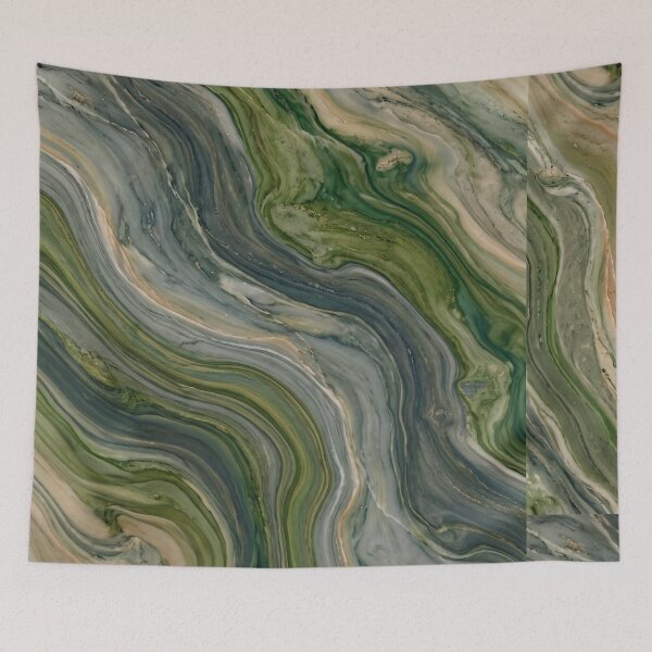 Item preview, Moss and Rock Marble Pattern for Calming Spaces & Anxiety Support designed and sold by SanctuaryTheory.