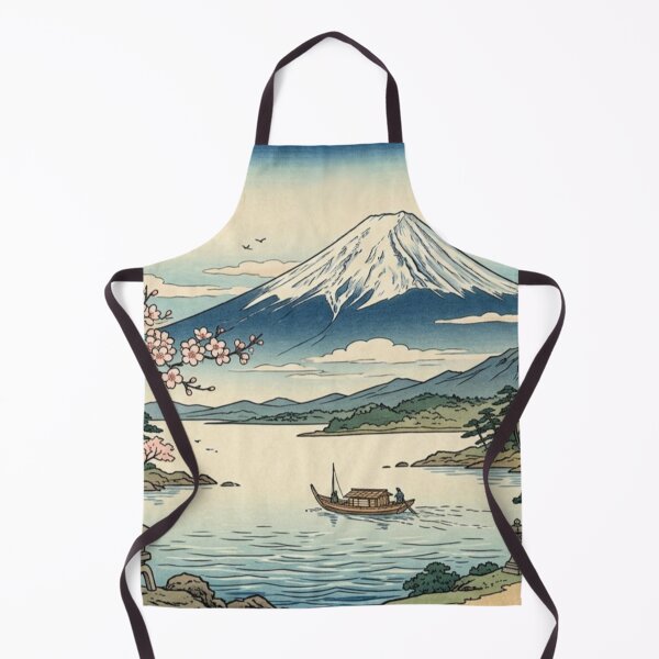 Item preview, Mount Fuji Cherry Blossom Landscape – Japanese Ukiyo-e Inspired Wall Art, Sakura Scenic Print, Traditional Japan Nature Illustration, Zen Asian Decor, Vintage Travel Poster designed and sold by Zaitmiprints.