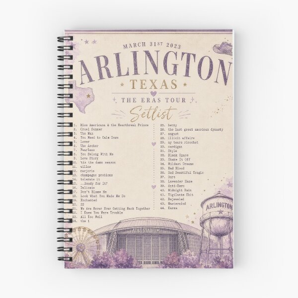 Item preview, Arlington Texas Eras Night 1 Inspired Setlist designed and sold by AndyGordon125.