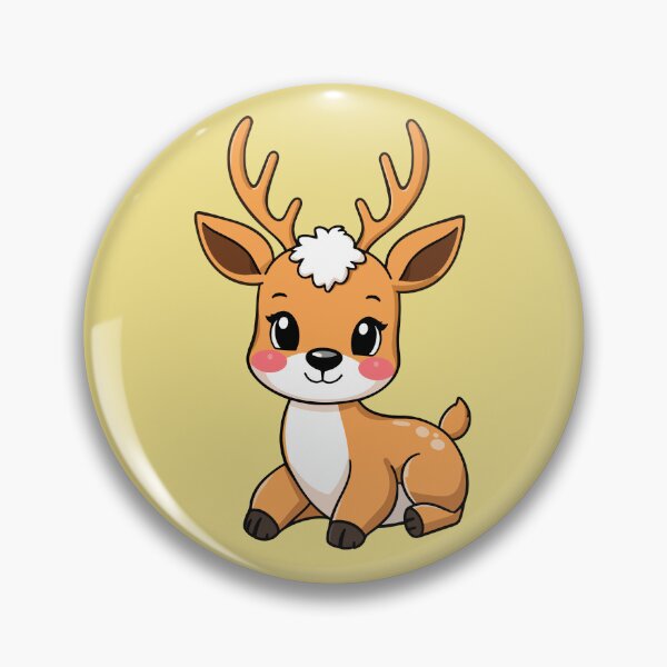 Item preview, Cute Cartoon Baby Deer Fawn Chibi Art designed and sold by SolutionsArt.