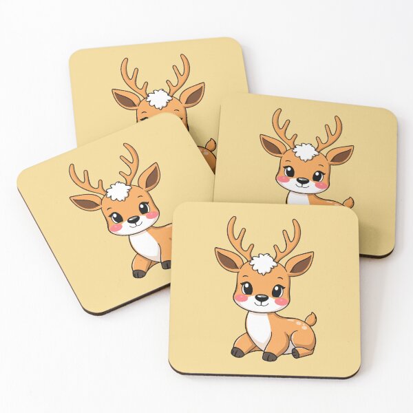 Item preview, Cute Cartoon Baby Deer Fawn Chibi Art designed and sold by SolutionsArt.