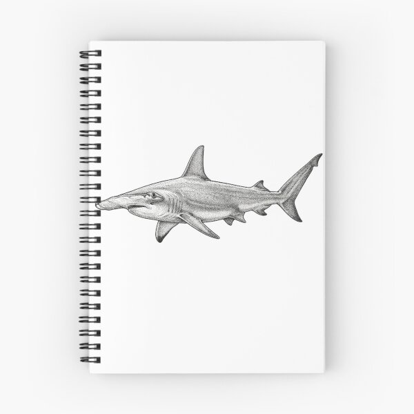 Item preview, Hammerhead shark - Realistic minimalistic black and white designed and sold by Minimalisticaly.