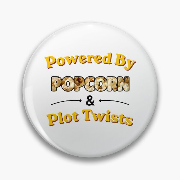 Item preview, Powered By Popcorn & Plot Twists designed and sold by The Bearded Dandy.