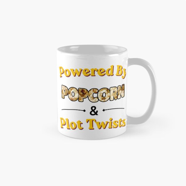 Item preview, Powered By Popcorn & Plot Twists designed and sold by The Bearded Dandy.