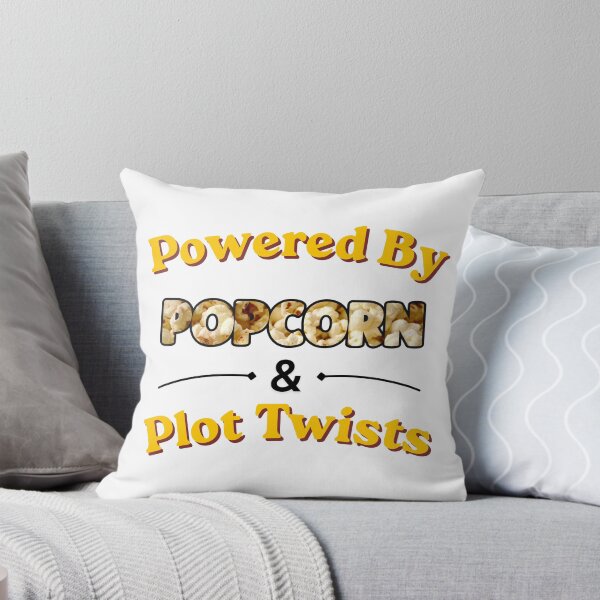 Item preview, Powered By Popcorn & Plot Twists designed and sold by The Bearded Dandy.