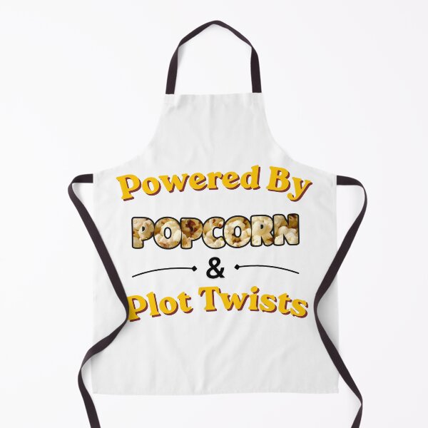 Item preview, Powered By Popcorn & Plot Twists designed and sold by The Bearded Dandy.
