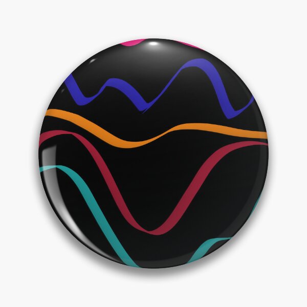 Item preview, Neon Frequency Waves: Luxury Abstract Ribbon & Dark Synth Pattern designed and sold by ThiagoSDantas.