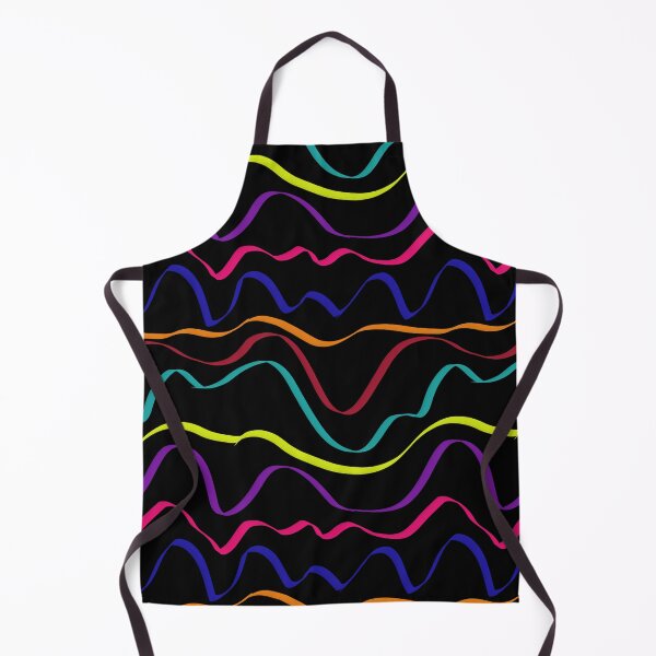Item preview, Neon Frequency Waves: Luxury Abstract Ribbon & Dark Synth Pattern designed and sold by ThiagoSDantas.
