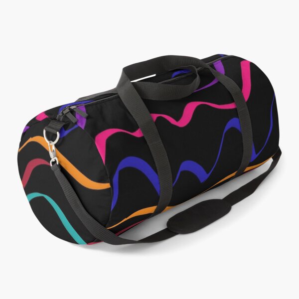 Item preview, Neon Frequency Waves: Luxury Abstract Ribbon & Dark Synth Pattern designed and sold by ThiagoSDantas.