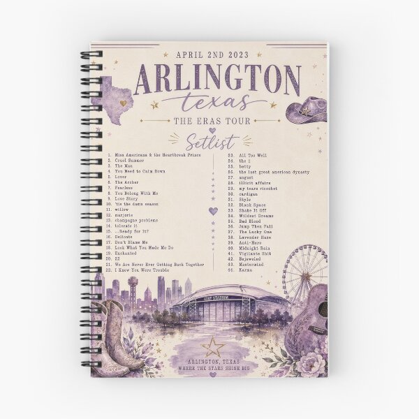 Item preview, Arlington Texas Eras Night 3 Inspired Setlist designed and sold by AndyGordon125.