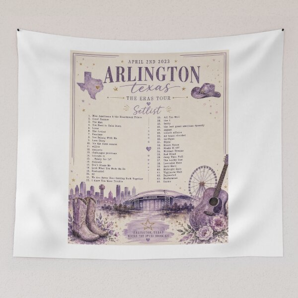 Item preview, Arlington Texas Eras Night 3 Inspired Setlist designed and sold by AndyGordon125.