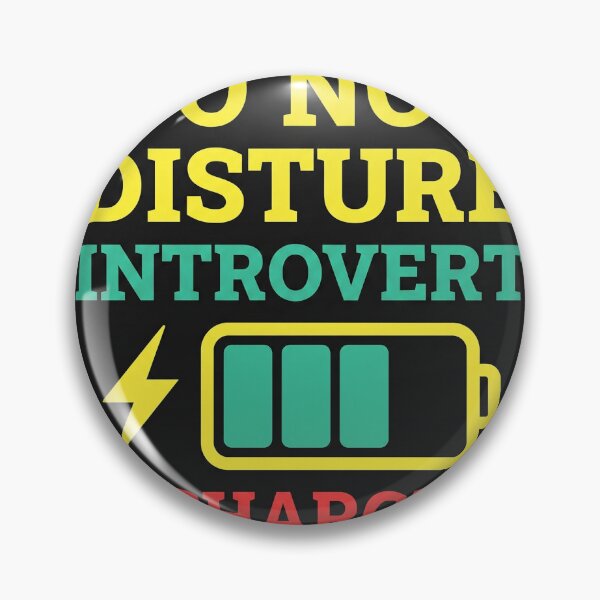 Item preview, Do Not Disturb Introvert Recharging Funny Reminder Desk Sign Black designed and sold by weirdcountry.