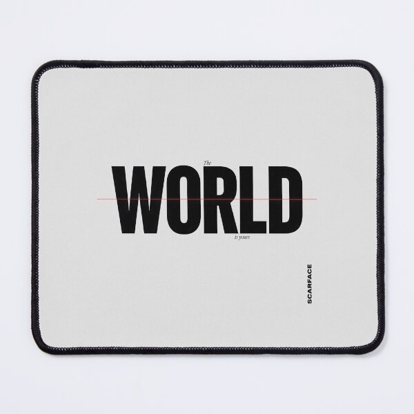 Item preview, Scarface The World Is Yours Swiss Typography Art designed and sold by Enea Kelo.