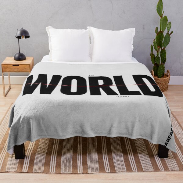 Item preview, Scarface The World Is Yours Swiss Typography Art designed and sold by Enea Kelo.