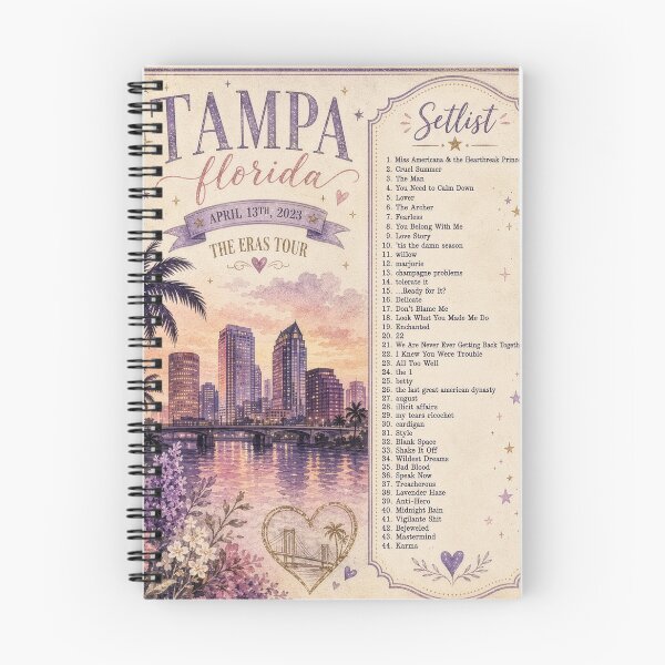 Item preview, Tampa, Florida Eras Night 1 Inspired Setlist designed and sold by AndyGordon125.