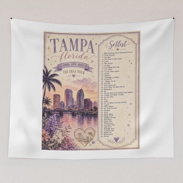 Item preview, Tampa, Florida Eras Night 1 Inspired Setlist designed and sold by AndyGordon125.