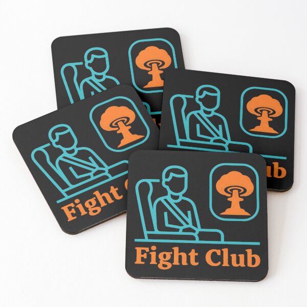 Item preview, Fight Club Airplane Window Mushroom Cloud Safety Card designed and sold by Enea Kelo.