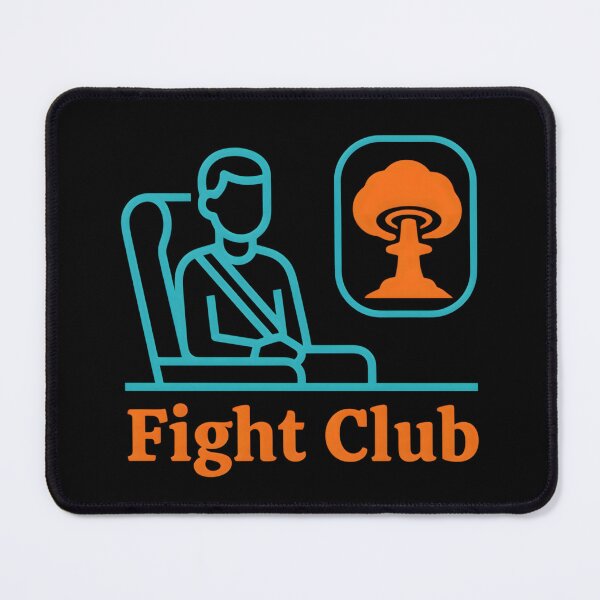 Item preview, Fight Club Airplane Window Mushroom Cloud Safety Card designed and sold by Enea Kelo.