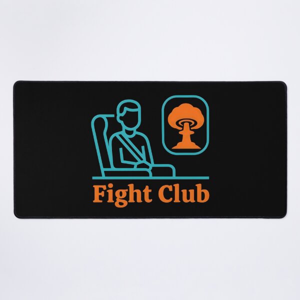 Item preview, Fight Club Airplane Window Mushroom Cloud Safety Card designed and sold by Enea Kelo.