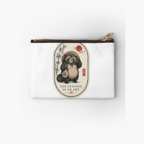 Item preview, Tanuki Japanese Raccoon Dog — Tax Evasion Is an Art | Ukiyo-e Style Humor designed and sold by Qorvun.