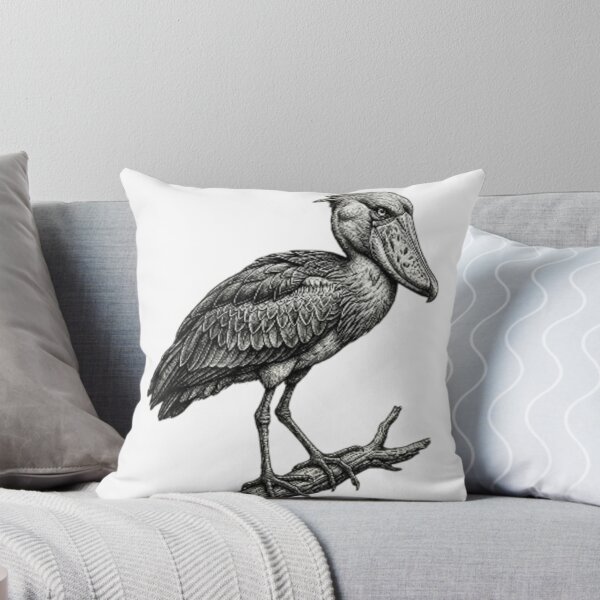 Item preview, Shoebill - Realistic minimalistic black and white designed and sold by Minimalisticaly.