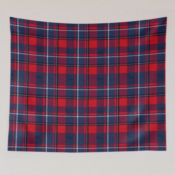 Item preview, Modern Plaid – Navy & Crimson Harmony designed and sold by FilBlue.