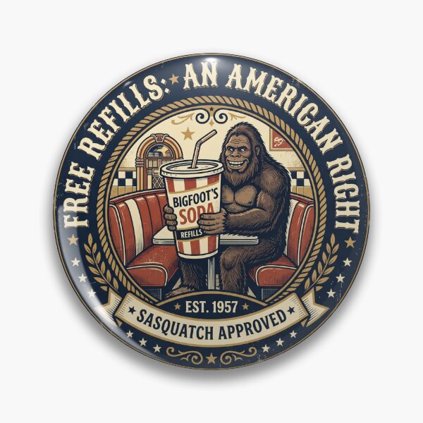 Item preview, Bigfoot Free Refills An American Right  designed and sold by Roy & Tiffany.