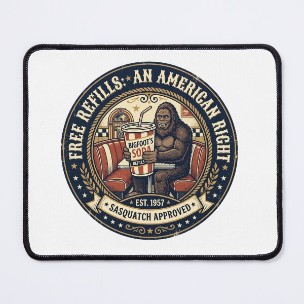 Item preview, Bigfoot Free Refills An American Right  designed and sold by Roy & Tiffany.