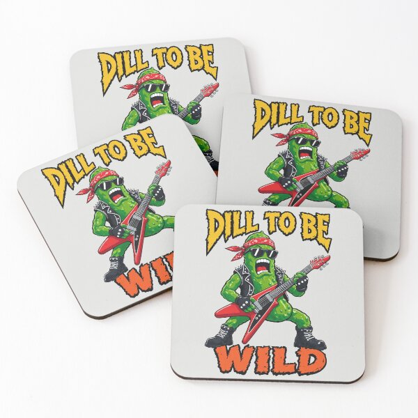 Item preview, Funny Rockstar Pickle Dill To Be Wild Rock Pun designed and sold by DigitalGlade.