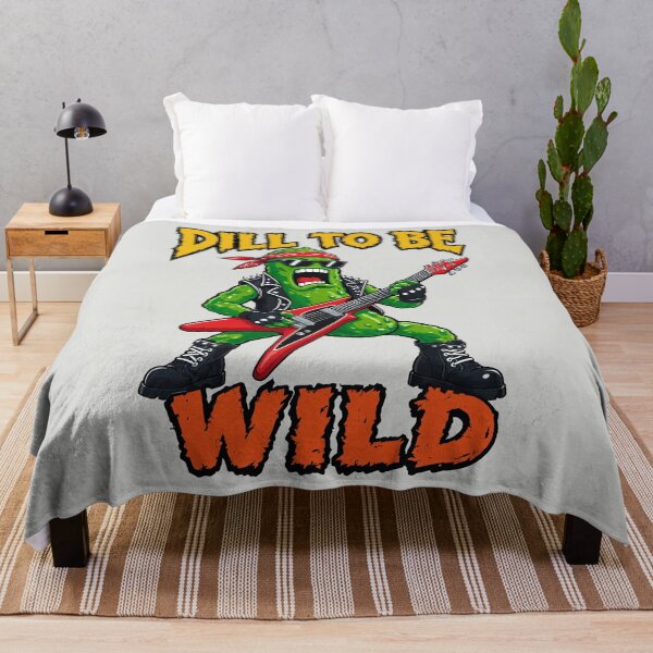 Item preview, Funny Rockstar Pickle Dill To Be Wild Rock Pun designed and sold by DigitalGlade.