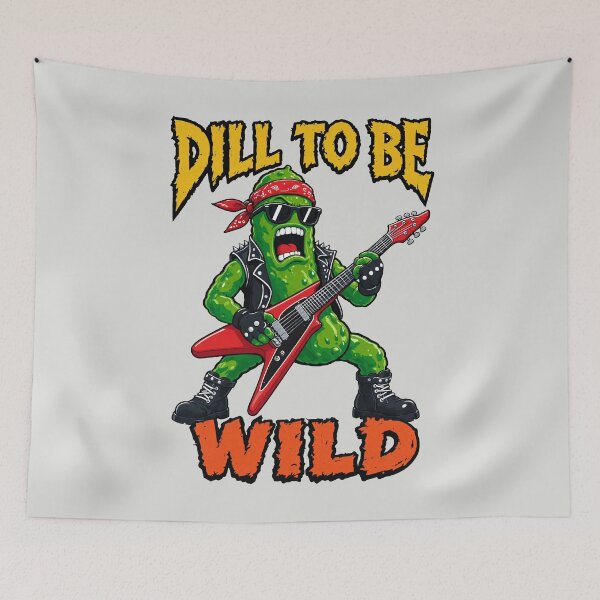 Item preview, Funny Rockstar Pickle Dill To Be Wild Rock Pun designed and sold by DigitalGlade.