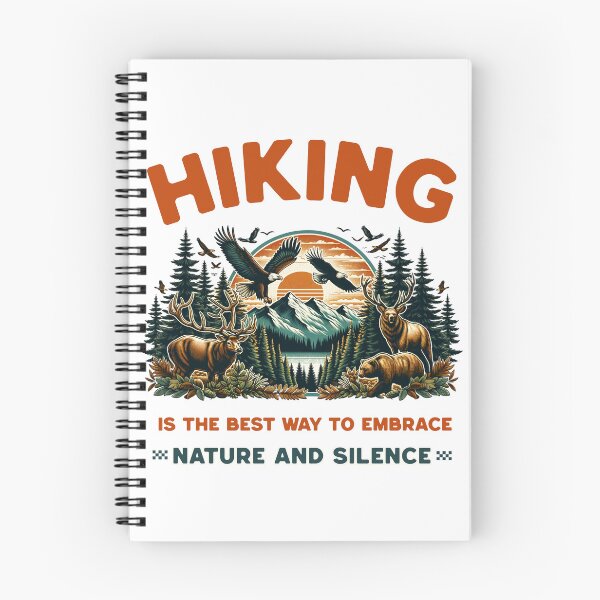 Item preview, Hiking Is the Best Way to Embrace Nature and Silence designed and sold by PrintSparkDesigns.