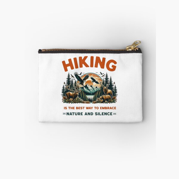 Item preview, Hiking Is the Best Way to Embrace Nature and Silence designed and sold by PrintSparkDesigns.