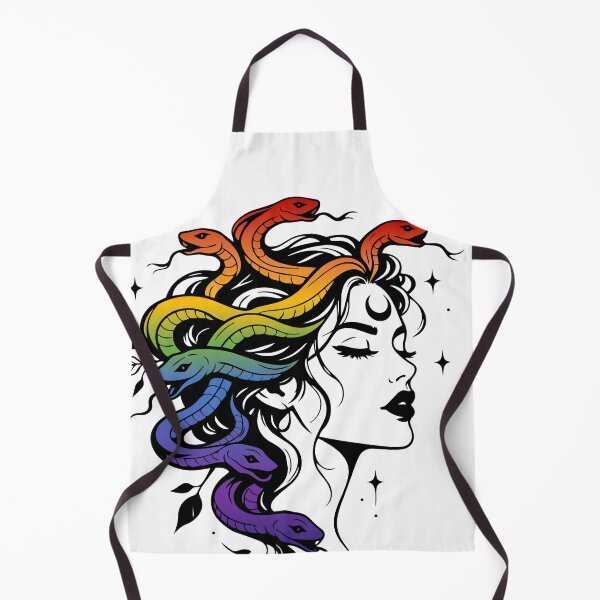 Item preview, Medusa with Rainbow Snakes designed and sold by Right-Brain.