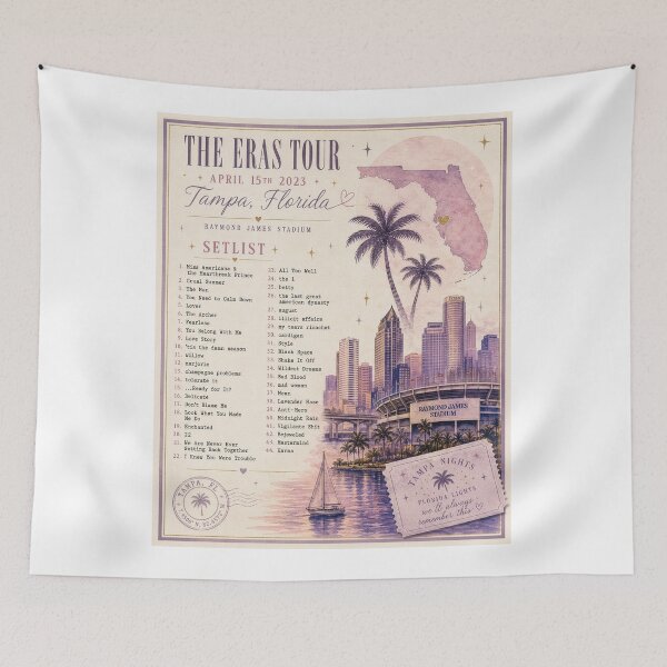 Item preview, Tampa, Florida Eras Night 3 Inspired Setlist designed and sold by AndyGordon125.