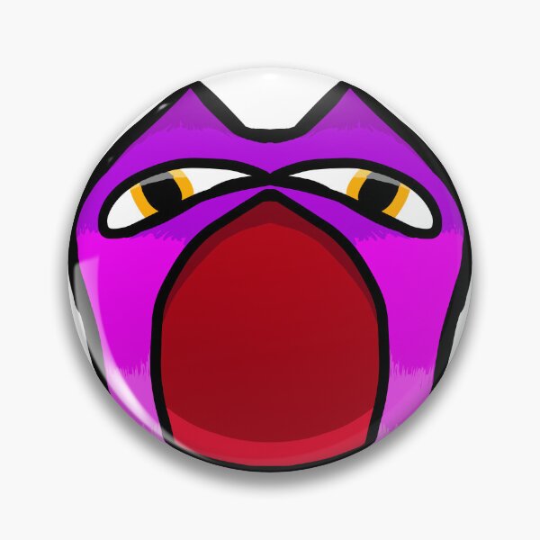 Item preview, Cute Purple Monster with Big Open Mouth – Kawaii Sticker Art designed and sold by davidmalec.