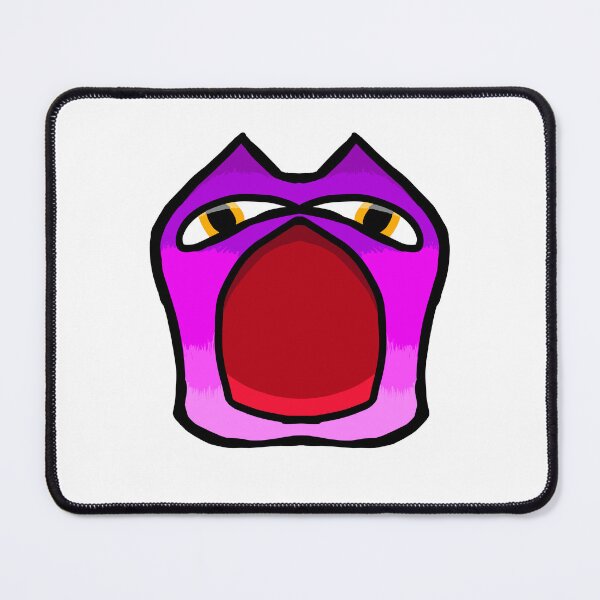 Item preview, Cute Purple Monster with Big Open Mouth – Kawaii Sticker Art designed and sold by davidmalec.