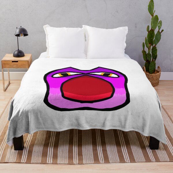 Item preview, Cute Purple Monster with Big Open Mouth – Kawaii Sticker Art designed and sold by davidmalec.