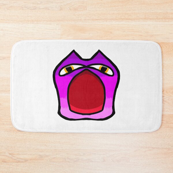 Item preview, Cute Purple Monster with Big Open Mouth – Kawaii Sticker Art designed and sold by davidmalec.