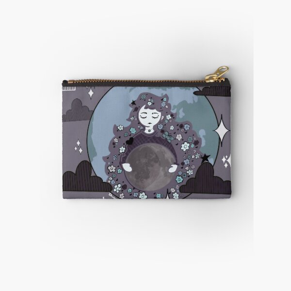 Item preview, Purple Girl Holding Grey Moon Sphere designed and sold by Vylor-Fenasi.