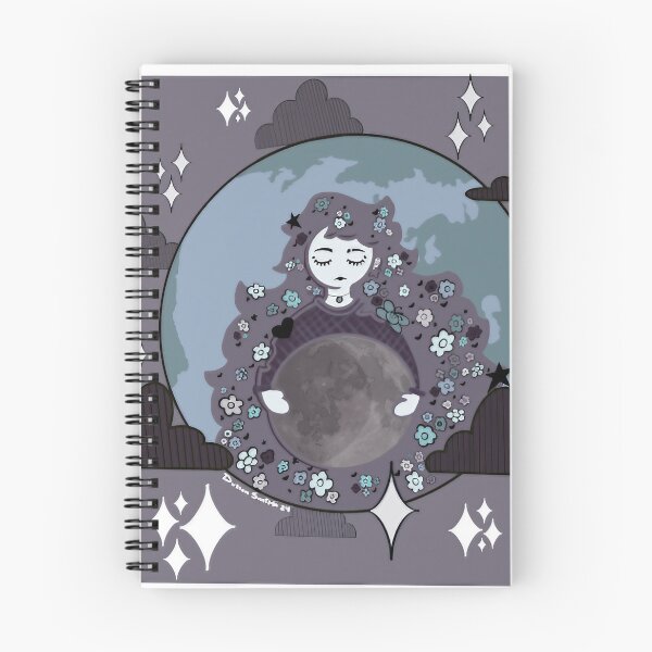 Item preview, Purple Girl Holding Grey Moon Sphere designed and sold by Vylor-Fenasi.