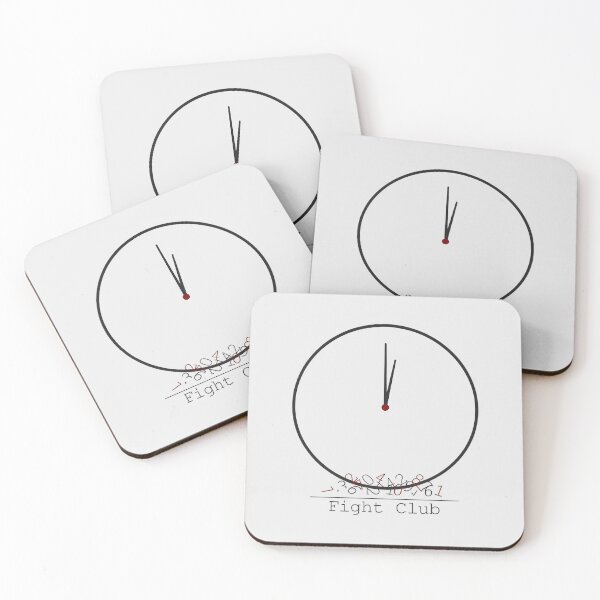 Item preview, Fight Club Clock Falling Numbers Time Bureaucracy Art designed and sold by Enea Kelo.