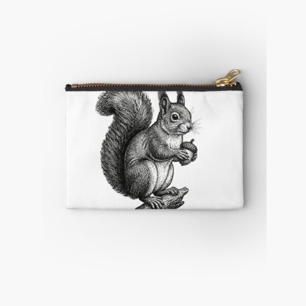 Item preview, Squirrel - Realistic Black and White designed and sold by Minimalisticaly.