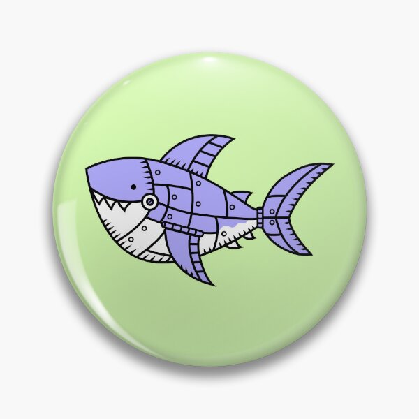 Item preview, Shabbles the Great Robo-Shark designed and sold by fishbirdstudios.